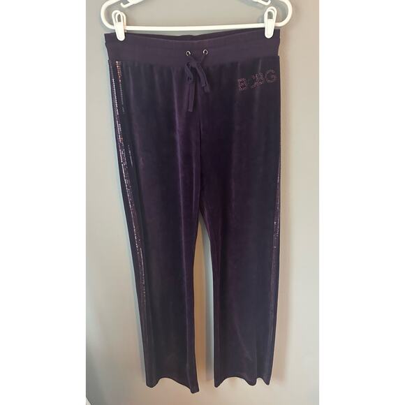 BCBGMaxAzria Pants - BCBG Maxazria Velour Y2K Pants with Sequins